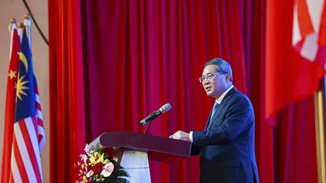 PM China Li Qiang dalam kunjungannya ke Kuala Lumpur, Malaysia, pada Kamis (20/6/2024).