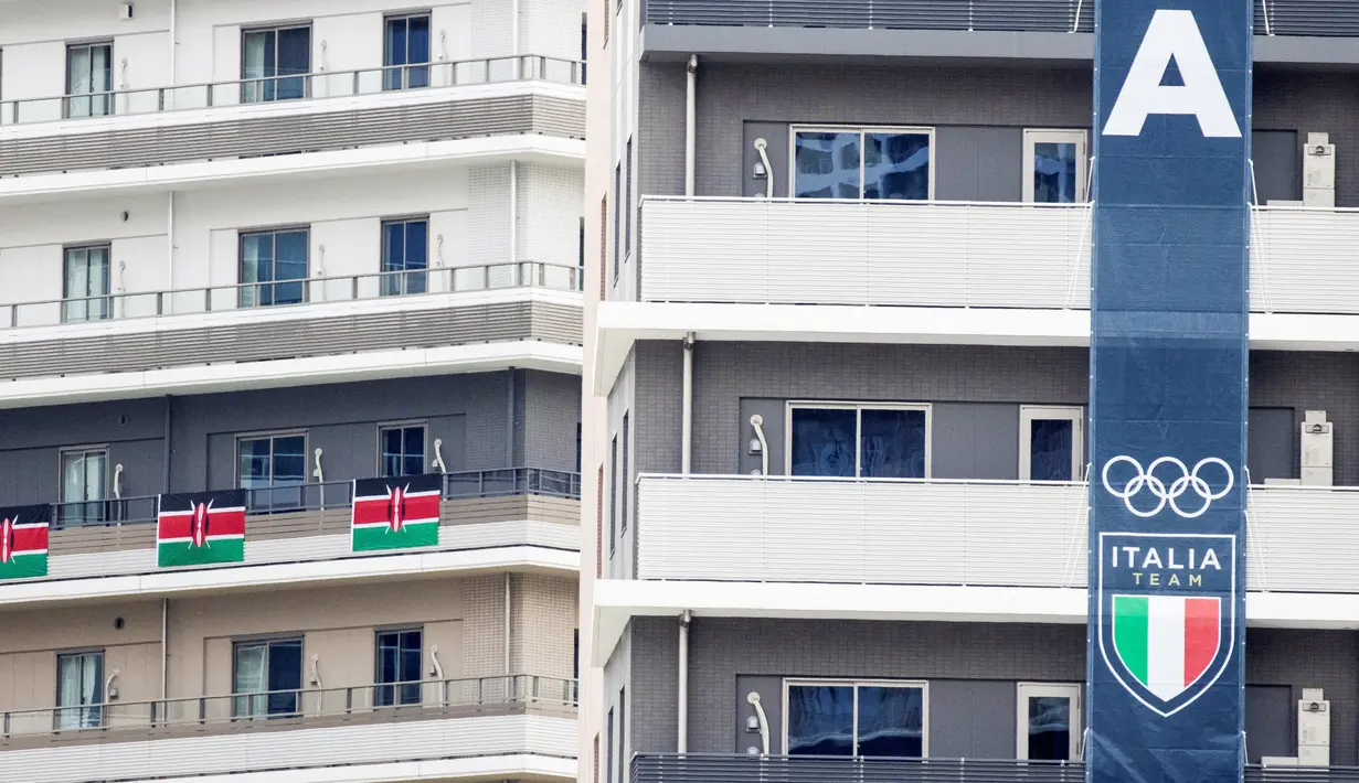 Masing-masing gedung memiliki jumlah lantai yang bervariasi, antara 14 hingga 18 lantai. (Foto: AFP/Behrouz Mehri)