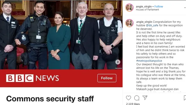 Aksi heroik Habibi Syaaf diketahui melalui akun Instagram Angie Virgin (https://www.instagram.com/p/B7LaSAfg0zg/)