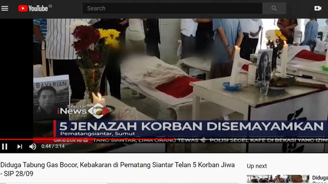 klaim satu keluarga di medan terbakar karena disinfektan