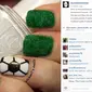 Bertemakan piala dunia, para pemilik akun instagram ini bereksplorasi membuat nail art dengan cita rasa masing-masing.