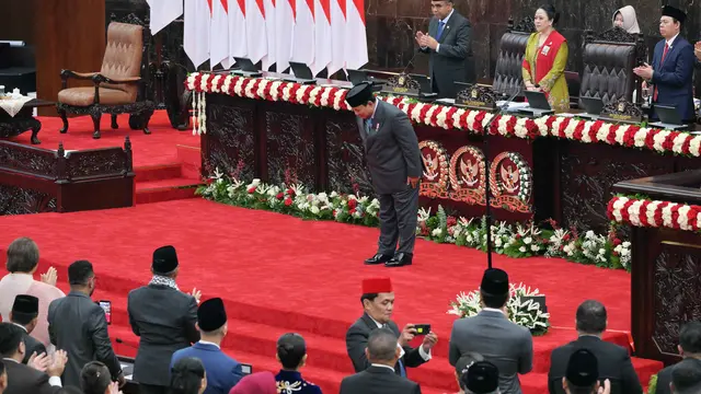 Presiden Prabowo Subianto Sampaikan Pidato Kenegaraan pada Sidang Tahunan MPR