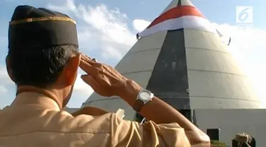 Pemasangan bendera ini sebagai bagian dari perayaan ulang tahun Monumen Jogja Kembali ke-28.