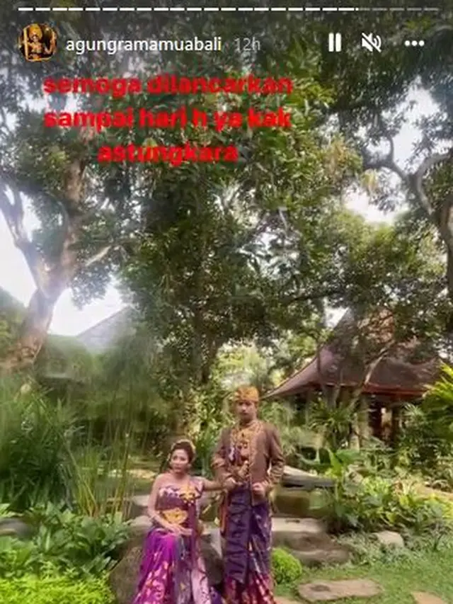 6 Gaya Pemotretan Zikri Daulay dan Ayu Aulia Pakai Baju Adat Bali, Bak Prewedding