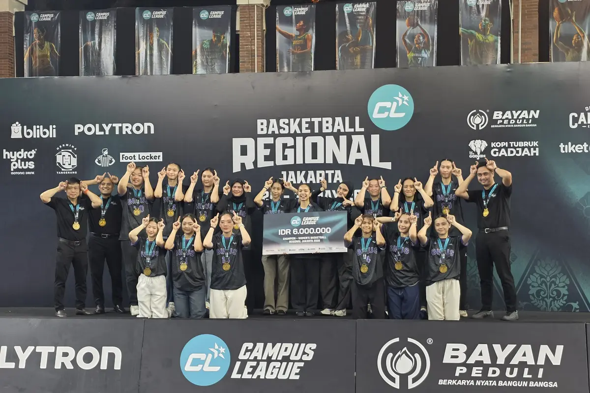 Binus juara basket putri Campus League 2026 Regional Jakarta