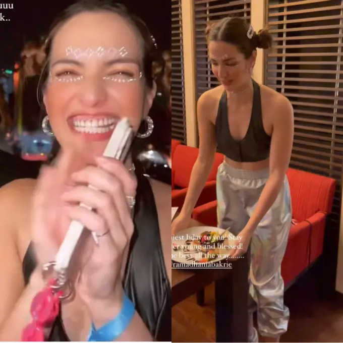 Nia Ramadhani saat Rayakan Ulang Tahun ke-34 di Festival Musik Thailand