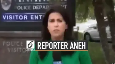 Video reporter TV asal AS, Sara Welch menjadi viral. Ketika ia melakukan reportase langsung dari Anaheim, California.