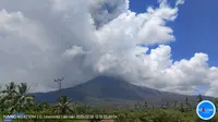 Gunung Lewotobi Laki-Laki kembali erupsi pada Rabu (26/2/2025), pukul 12.09 Wita. (Liputan6.com/ Dok PVMBG)
