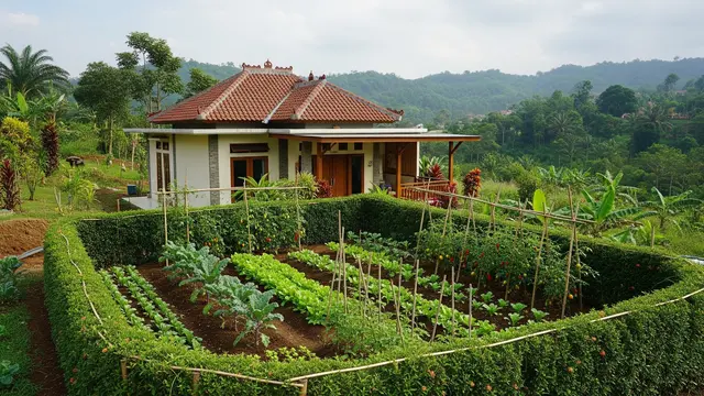9 Ide Kebun Sayur untuk Rumah yang Berada di Area Perbukitan, Asri dan Mudah Dirawat
