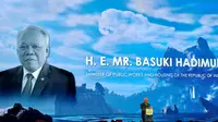 Menteri Pekerjaan Umum dan Perumahan Rakyat (PUPR) Basuki Hadimuljono saat penutupan World Water Forum ke-10 di Bali International Convention Center, Jumat (24/5/2024). (Maul/Liputan6.com)
