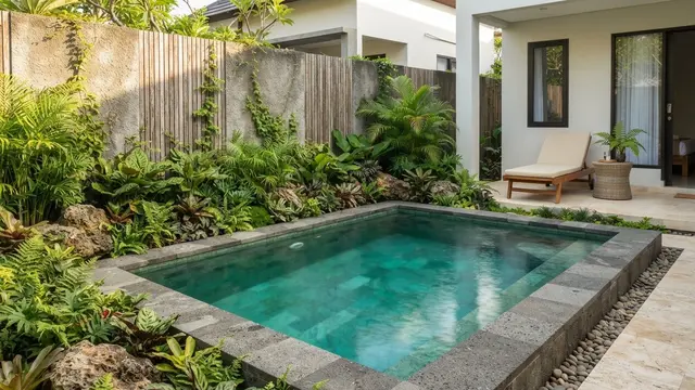 Desain Kolam Dangkal untuk Rumah Kecil