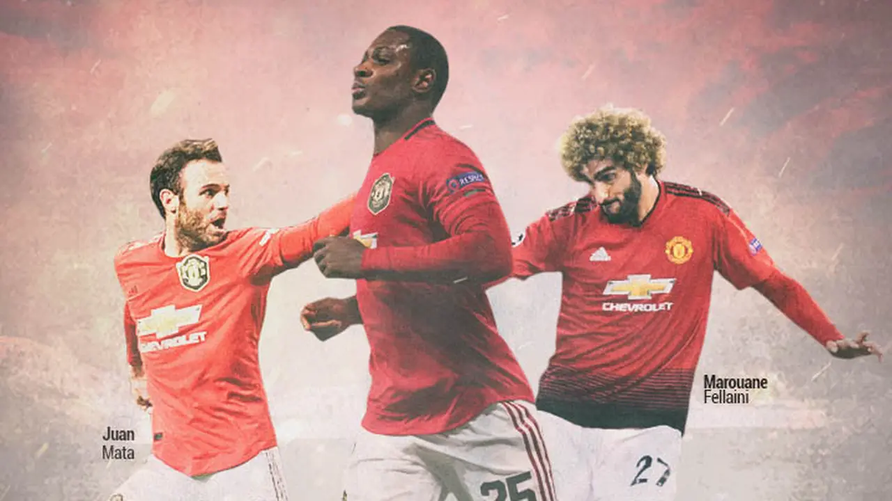 Manchester United - Odion Ighalo, Juan Mata dan Marouane Fellaini
