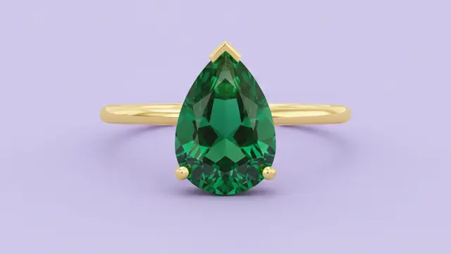 Model Cincin Emas Batu Emerald Tren 2026 untuk Perhiasan. Gemini