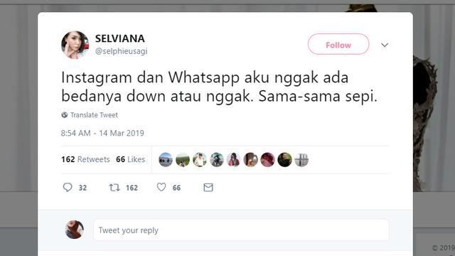 Whatsapp, Facebook dan Instagram Down, Ini Curhatan Kocak Netizen di Twitter