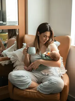 woman with newborn baby/copyirght pexels/RDNE Stock project
