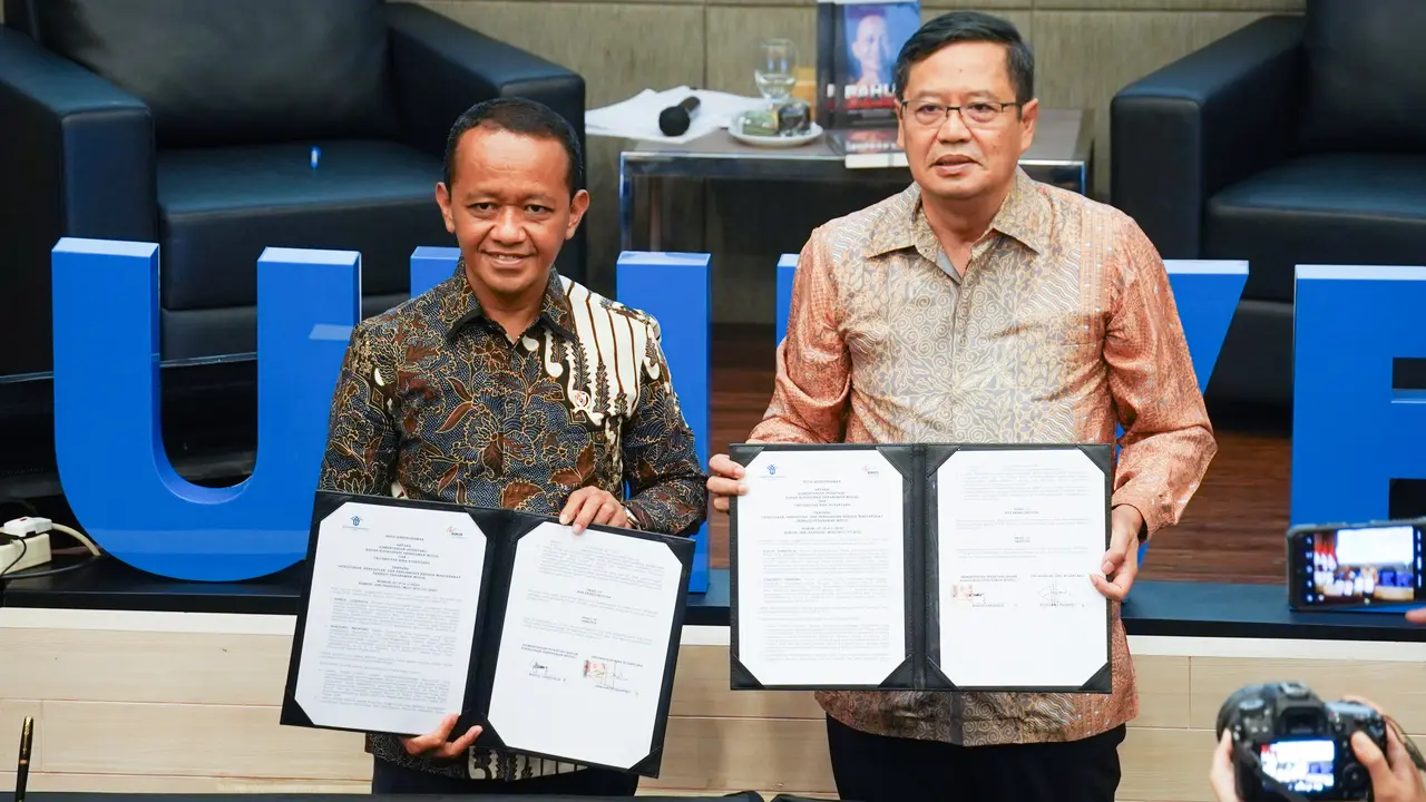 Penandatanganan MOU dalam acara Research and Innovation Expo 2023