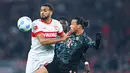 Dalam pertandingan ini, Stuttgart unggul dalam penguasaan bola dengan 53 persen, namun Bayern Muenchen lebih tajam dalam menyerang, dengan 17 percobaan tendangan, delapan di antaranya tepat sasaran. (Tom Weller/dpa via AP)