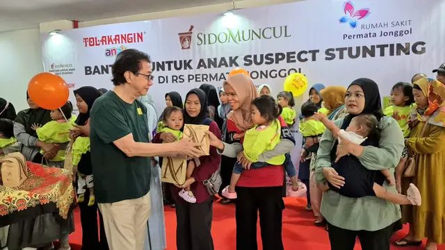 Sido Muncul Salurkan Bantuan Rp425 Juta untuk 170 Anak Suspect Stunting di Jonggol