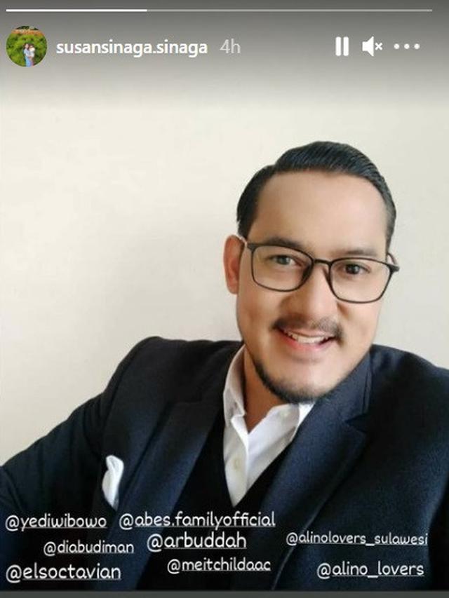 Unggahan kerabat dekat Alino Octavian. (instagram.com/susansinaga.sinaga)