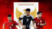 Timnas Indonesia - Sandy Walsh, Eliano Reijnders, Kevin Diks (Bola.com/Adreanus Titus)