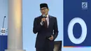 Cawapres nomor urut 02 Sandiaga Uno menyampaikan visi saat mengikuti debat cawapres 2019 di Hotel Sultan, Jakarta, Minggu (17/3). Debat itu mengangkat tema pendidikan, kesehatan, ketenagakerjaan, sosial dan budaya. (Liputan6.com/Johan Tallo)