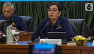 Menteri Keuangan Sri Mulyani menyebutkan bahwa pendapatan Indonesia mengalami tekanan yang luar biasa besar sampai Juli-Agustus. (Liputan6.com/Angga Yuniar)