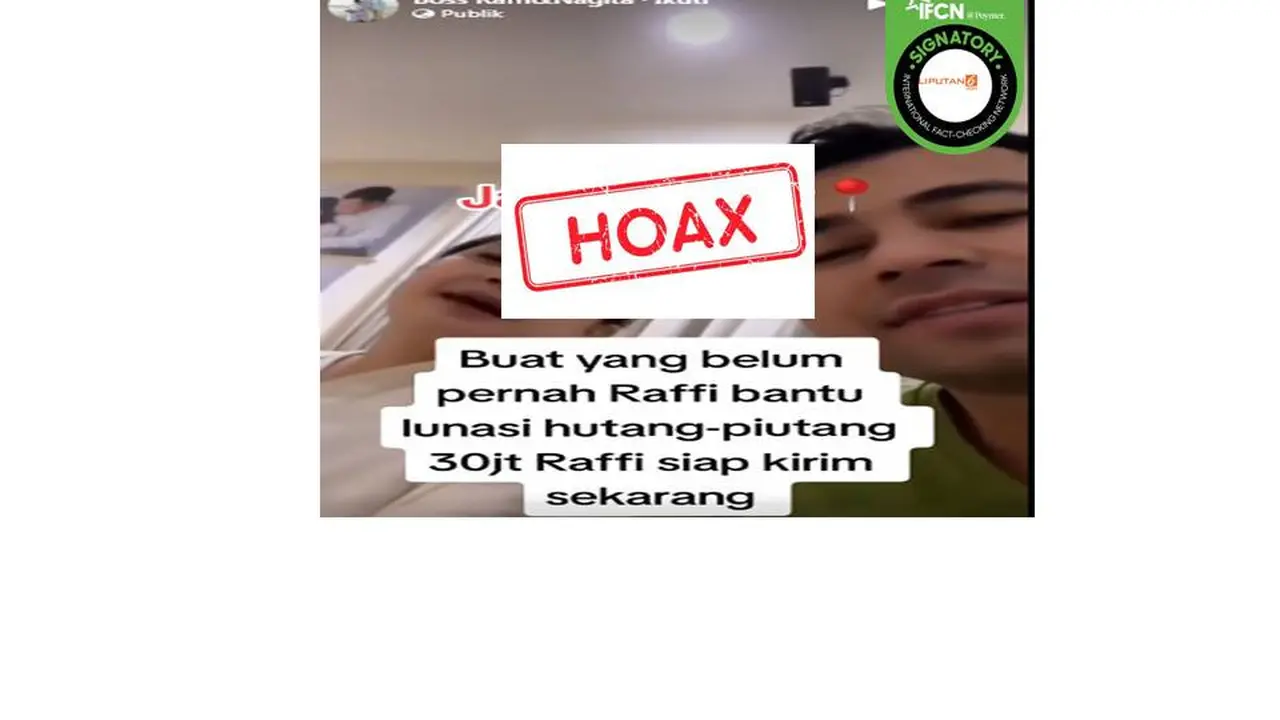Cek fakta Raffi Ahmad bagikan uang Rp 30 juta