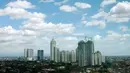 Pemandangan salah satu sudut ibukota Indonesia dilihat dari atas salah satu gedung di Jakarta. (Liputan6.com/Helmi Fithriansyah)