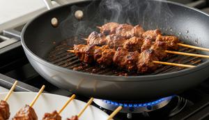 Resep Sate Daging Sapi Teflon Tanpa Arang/ AI