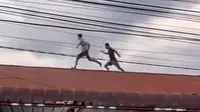 Tangkapan layar napi Lapas Kutacane kabur lewat atap lapas (Istimewa)