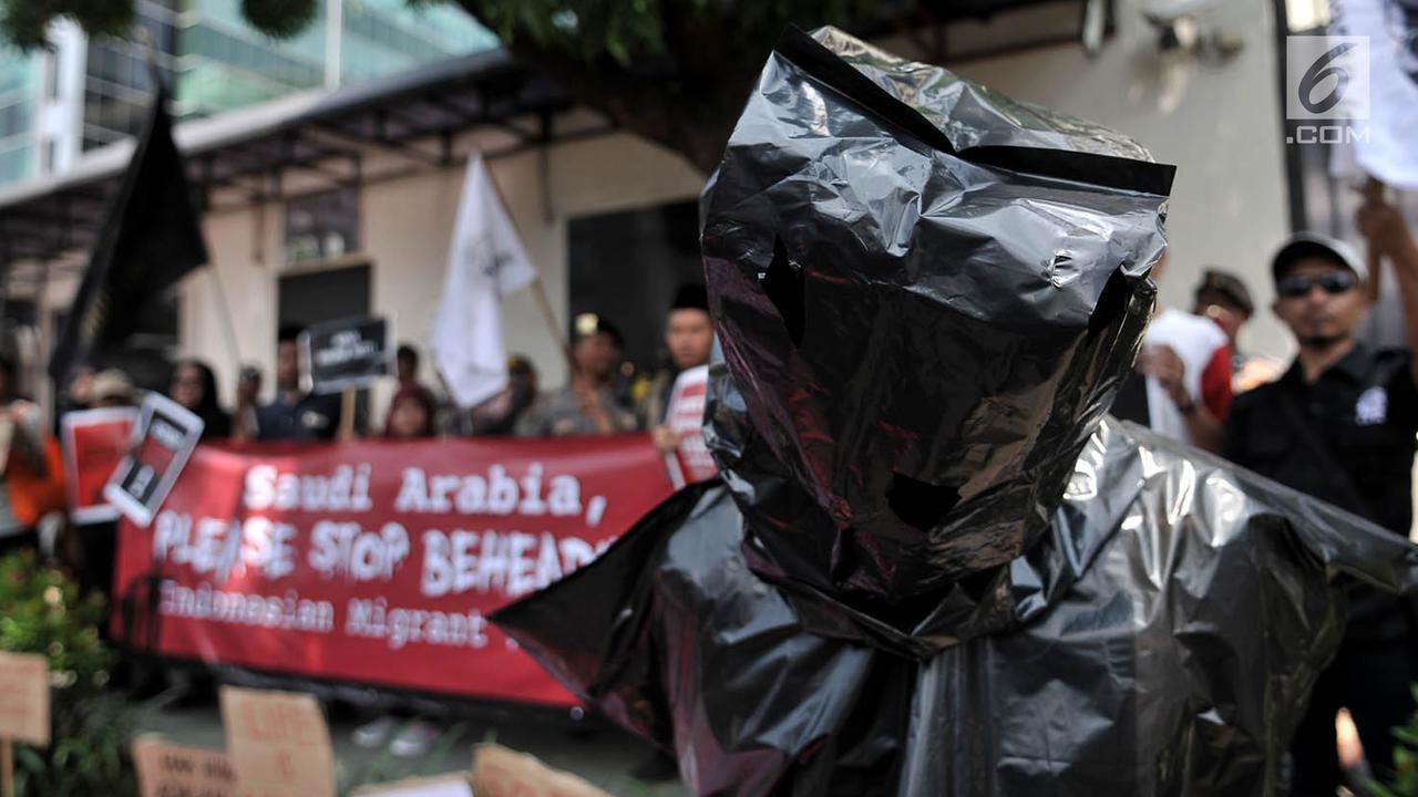 Aksi di Kedubes Arab Saudi Protes Eksekusi Mati Misrin