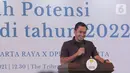 Ketua Umum Himpunan Pengusaha Muda Indonesia Jakarta Raya (HIPMI Jaya) Sona Maesana memberikan sambutan pada pembukaan Bedah Potensi Properti di Tahun 2022 di Jakarta (17/11/21). Acara bertema “Peluang Bisnis Properti, Konstruksi dan Infrastuktur Paska Pandemi di DKI Jakarta” (Liputan6.com/HO/Dodi)