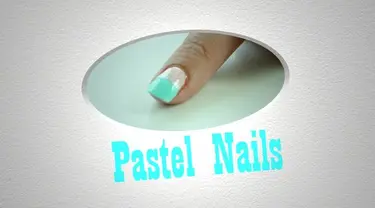 Simak tutorial nail art kuku pastel yang feminin.