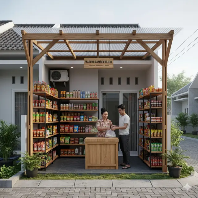 7 Desain Warung Sembako Tanpa Pintu Depan yang Tetap Aman dari Maling, Cocok untuk Usaha Rumahan Modal Kecil