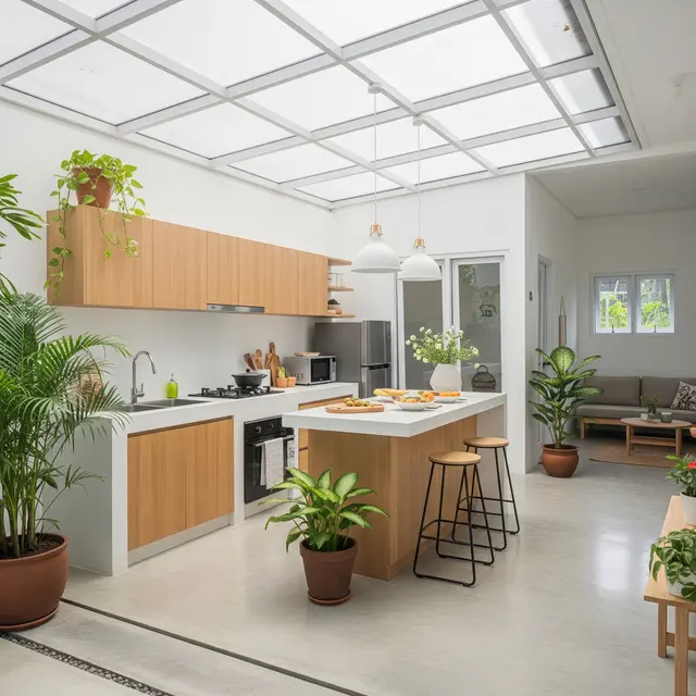 9 Model Atap Dapur Terbuka yang Tidak Panas Siang Hari, Solusi Nyaman dan Estetis