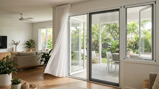Kasa Nyamuk Lipat atau Pleated Screen (AI Generated)