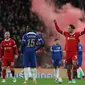 Chelsea Vs Liverpool di babak final Carabao Cup 2023/2024. (Bola.com/Dok.AFP/ADRIAN DENNIS).