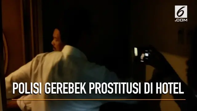 Rekaman video saat petugas Polisi melakukan penggerebekan di sebuah Hotel yang diduga digunakan untuk prostitusi ABG.