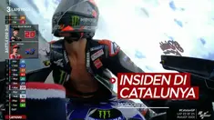 Berita video momen-momen menarik yang terjadi di MotoGP Catalunya 2021, salah satunya insiden baju balap Fabio Quartararo yang terbuka, Minggu (6/6/2021) malam hari WIB.