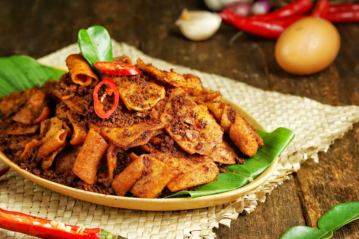 rendang telur Padang