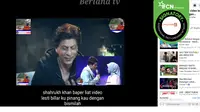 Hoaks Shah Rukh Khan Baper Dengar Suara Lesti- Rizky Billar. (Facebook)