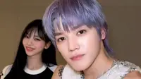 Karina Aespa dan Taeyong NCT menari bersama dalam sebuah video di TikTok. (Twitter/picturestaeyong)