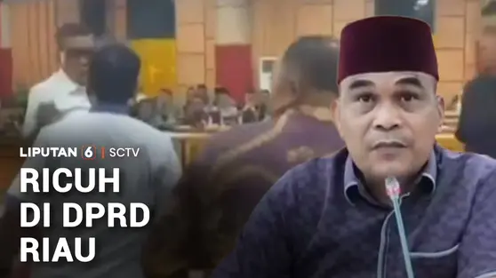 Rapat Anggaran di DPRD Riau Berujung Ricuh, Puluhan Orang Baku Hantam