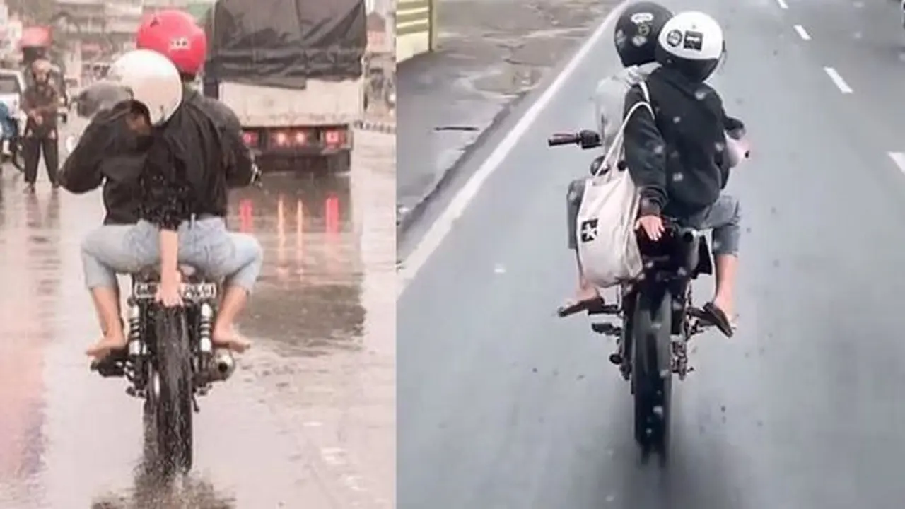 Kumpulan Potret Penderitaan Boncengan Motor Tanpa Sepatbor