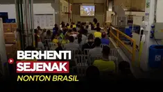 Berita Video, Sebuah Pabrik di Sao Paulo Hentikan Aktivitas Kerja untuk Nonton Timnas Brasil di Piala Dunia 2022 pada Kamis (24/11/2022)