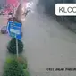 Jalan-jalan utama di pusat kota Kuala Lumpur Malaysia, termasuk di antara yang terendam banjir. (ITIS_TRAFIK/TWITTER)