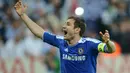 Frank Lampard. Gelandang asal Inggris yang pensiun bersama New York City pada Februari 2017 merupakan top skor sepanjang masa bagi Chelsea. Selama total 13 musim mulai 2001/2002 hingga 2013/2014 ia mampu mengoleksi 211 gol dari total 648 laga di semua ajang kompetisi. (AFP/Adrian Dennis)