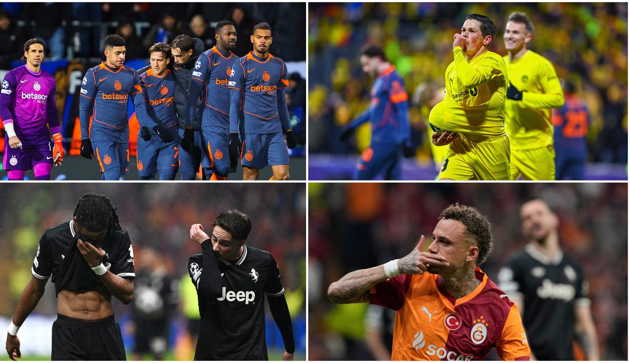 Dua raksasa Liga Italia kompak menelan kekalahan dalam leg pertama play-off 16 besar Liga Champions. Kekalahan tersebut membuat situasi Juventus dan Inter Milan kian sulit untuk melaju ke fase selanjutnya.