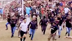Kronologi Turnamen Danlanud Cup Purbalingga Ricuh, Wasit Dikeroyok Massa