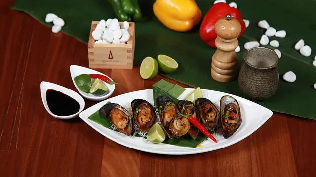 Ilustrasi resep masakan, kerang hijau